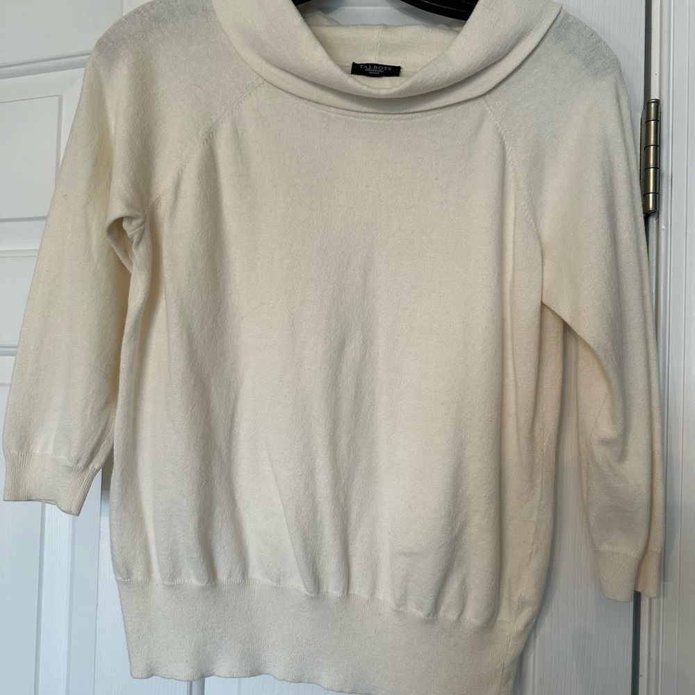 Talbots Ivory Knit Top - Picture 7 of 7